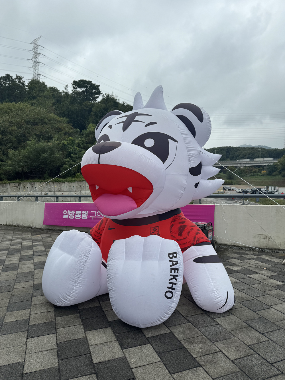 백호 캐릭터 조형물
